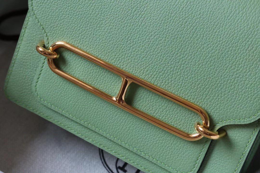 에르메스 룰리스18 아보카도그린 금장 에버컬러